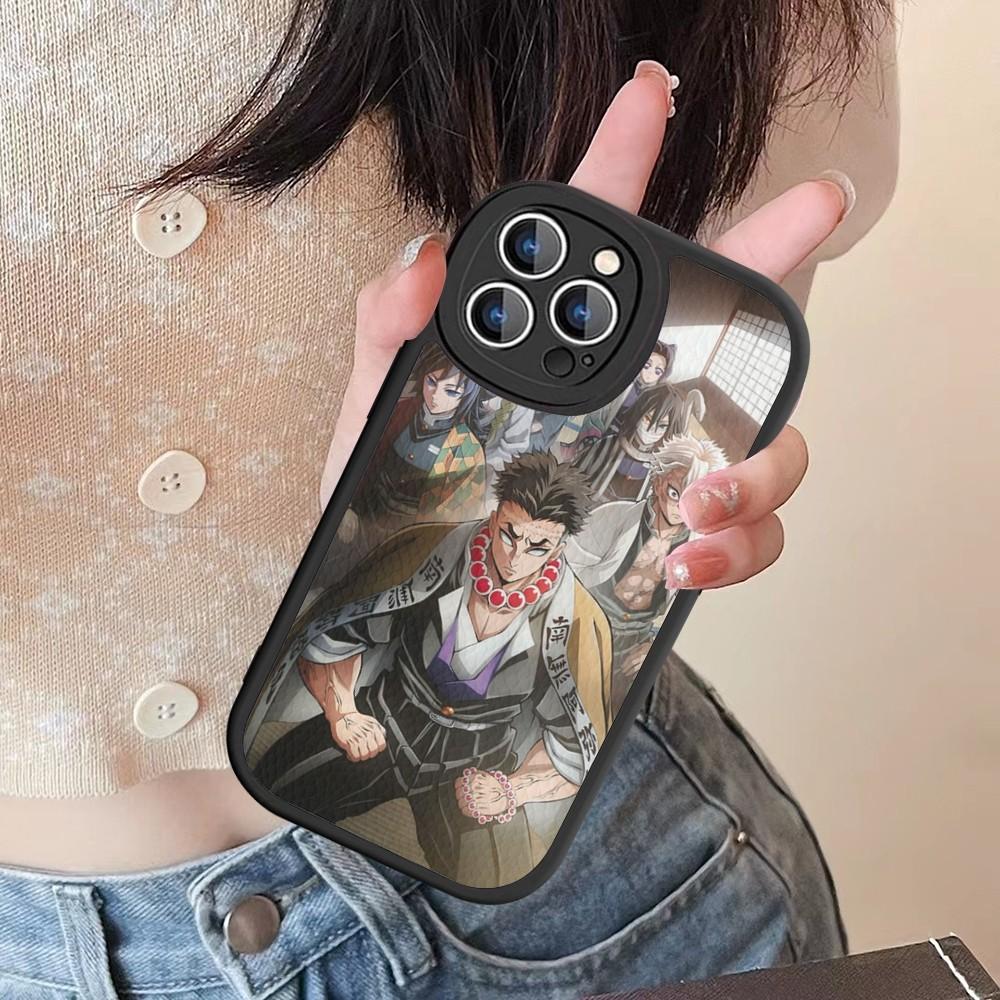 Demon Slayer Phone Case Hard Leather For IPhone 16 15 14 13 12 Mini 11 14 Pro Max Xs X Xr 7 8 Plus Fundas