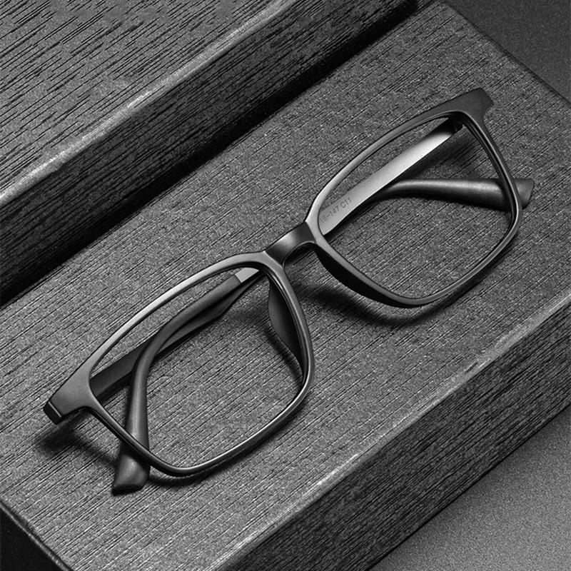 Fashion Comfortable Progressive Men Eyeglasses Retro Ultra Light Titanium Eyewear Square Optical Prescription Myopia Glasses