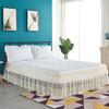 Top Selling Pretty Design 18 Inch Drop Delicate Ruffles Floret Lace Bed Skirt With Strong Elastic Belts-Women/Lady/Girls Love