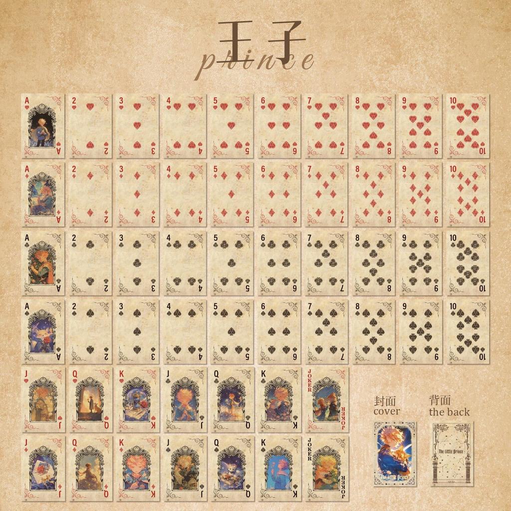 55 pcs Vintage Girl Character Card Paper, Poker-Themed Decorative Paper for Puzzle & Entertainment Crafts