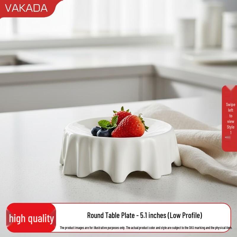 Керамические круглые сервировочные тарелки VAKADA
