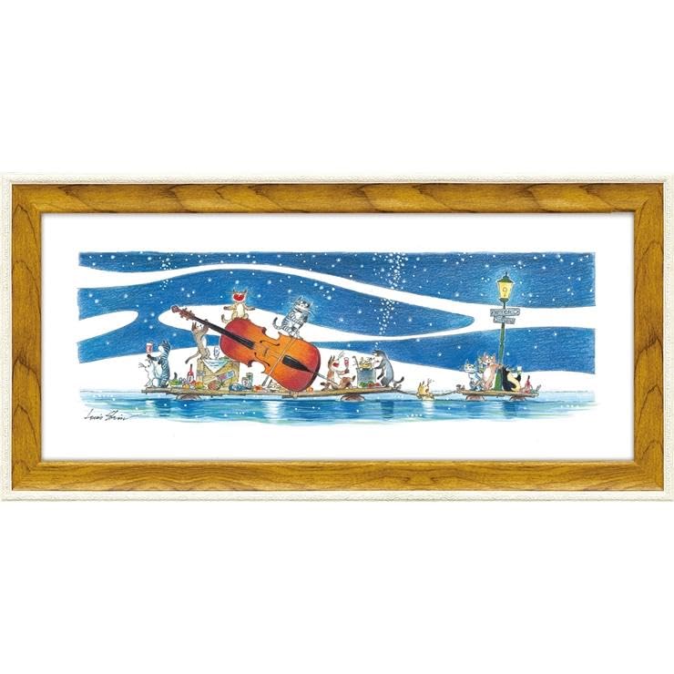 

YouPower Rui Xin Gel-Coated Art Frame 21x43cm Cat Party
