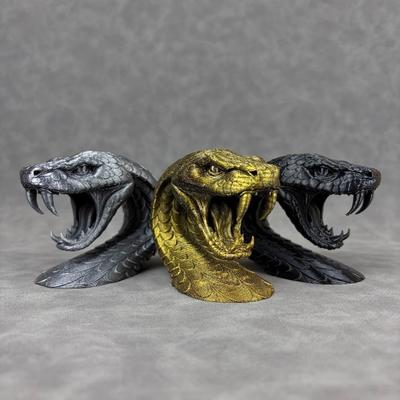 Funny Snakehead Ornaments Decorations Creative 3D Printing Ornaments Halloween Multi-functional Desktop Accessory Office
