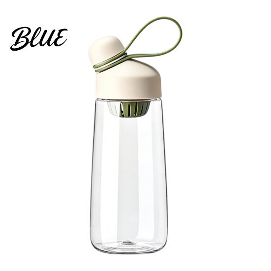 Wide Mouth Hydration Flask Tritan Plastic Water Bottle with Leak Proof Lid 600ml Capacity Fast Cup Lid Drinking Spout Sports for Fitness