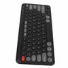 Compact Round Keycaps Mini Keyboard Wireless Bluetooth 2.4G Dual Mode Portable Slim Keyboard for