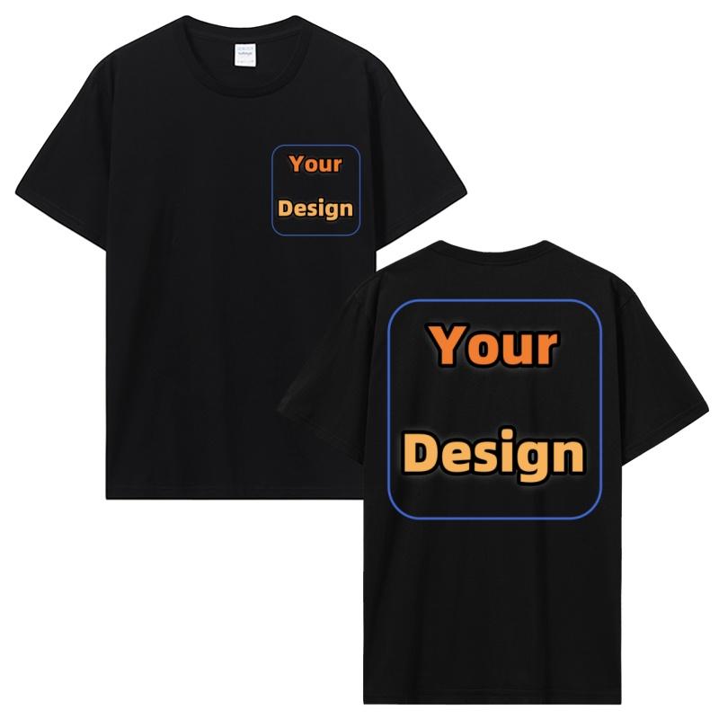 Custom T Shirt Make Your Design Logo Text T-shirt Men Women Print Original Design Gifts Tshirt Customized Casual Tees Tops S