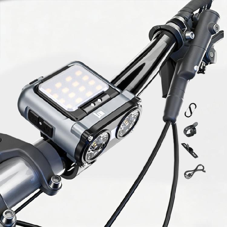 Cycling Bicycles Front Light 1500mAh 900lumens Compacts Rechargeable Bike Lamp for Various Terrains