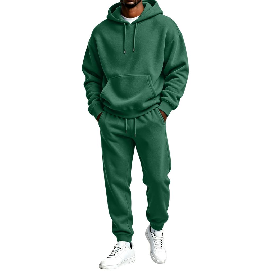 Herren Kapuzenpullover und Jogginghose 2-teiliges Set Lässiges Outfit