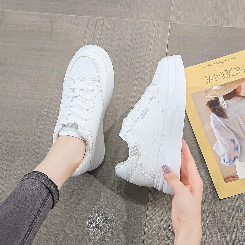 Little white shoes women's summer versatile new women's shoes white breathable muffin thick-soled sports leisure small size