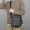 Bolsa Transversal Masculina Oxford Bolsas de Ombro Único Armazenamento de Grande Capacidade Moda Múltiplos Bolsos Bolsa Transversal para Viagem de Negócios Mochila Diária