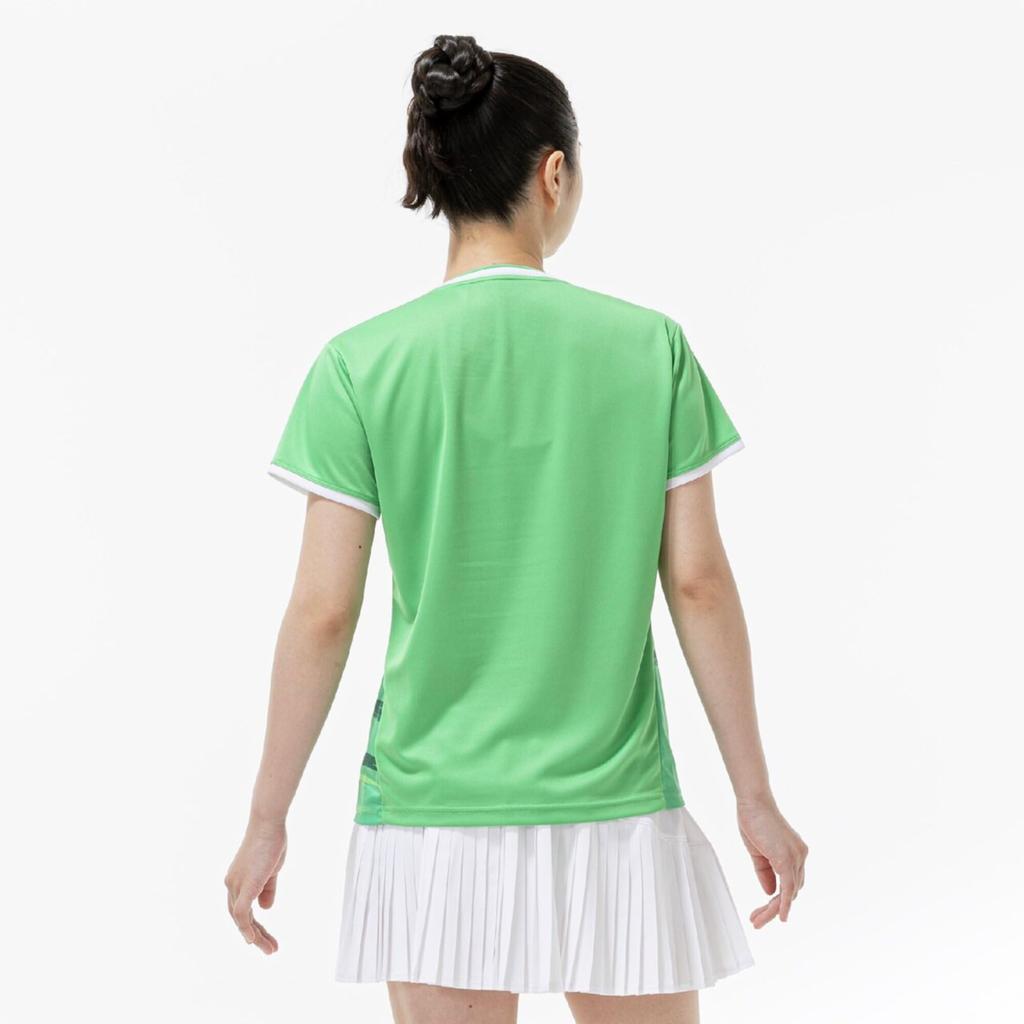 Wear Game Easy To Move Light Size M [Mizuno] Tennis/Badminton Shirt, In, Sweat-Wicking, Quick-Drying, 62JAD213, Women's, Green,