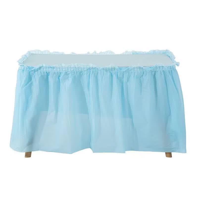 

Disposable Waterproof Party Table Skirt