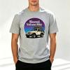 Hawaii Volcano Hike T Shirt Off Road Adventure Graphic Tee Retro Sunset Mountain Outdoor Cotton Short Sleeve for Unisex