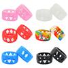 6Pcs/set Multiple Color Silicone Ring Bands Silicone Anti Slip Rubber Bands Reusable Anti-Lost Hollow Silicone Band Ring