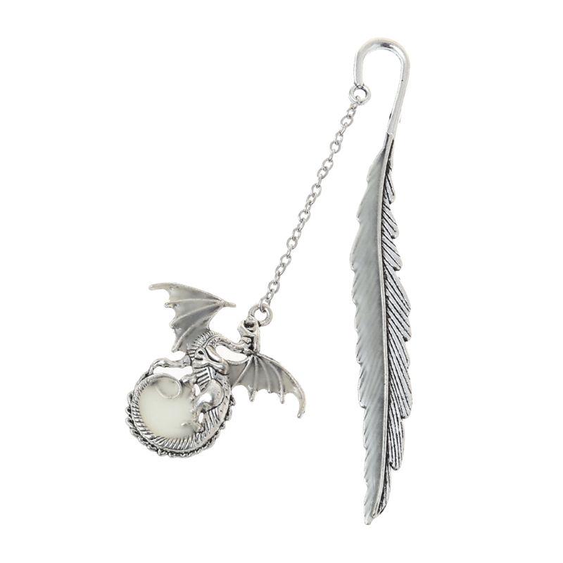 

2019 новейший светящийся в темноте маркер для книг креативный перо дракон закладка этикетка школьные канцелярские принадлежности