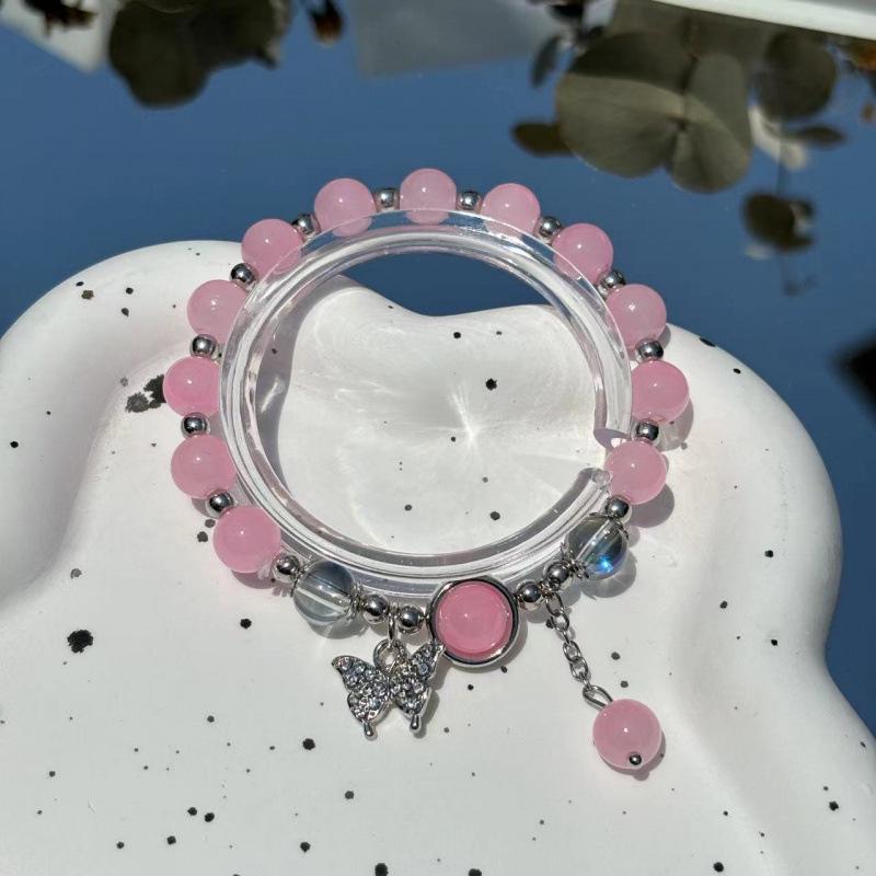 Lily of the Valley Butterfly Bracelet - Multi-Style Beaded Star & Moon Design