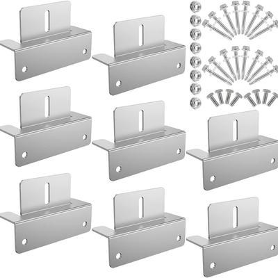 8 x Solární panel Stallet in Metar Montážní Z držák pro solární panely Solární panel Montáž solárních panelů s matkami a šrouby Příslušenství pro solární panely