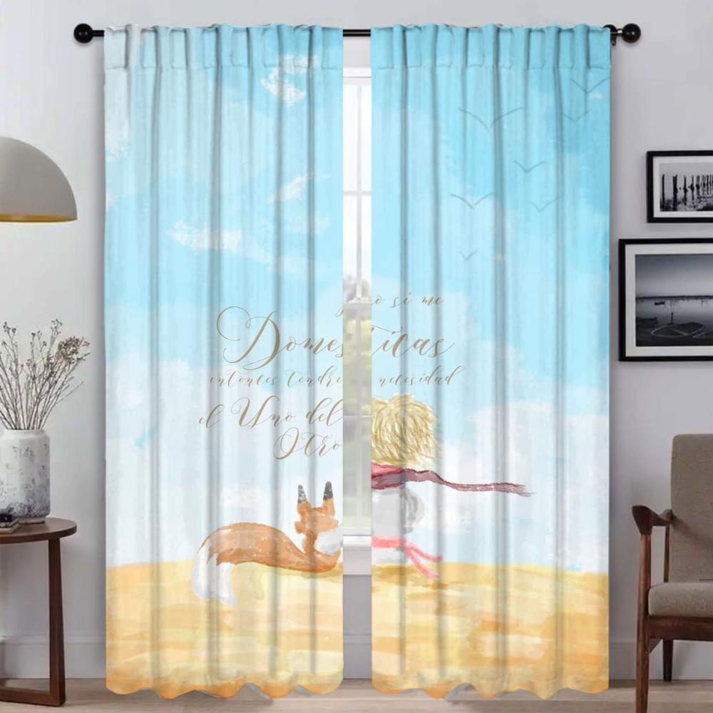 Tulle for Bedroom Princekins Living Room Curtain Curtains Child Room Shades Halloween Decoration Home Interior Curtains 2 Pieces