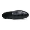 Men Loafers Leather Shoes Formal Business Flats Slip On Shoes Wedding Dress Prom Black Shoes Large Size