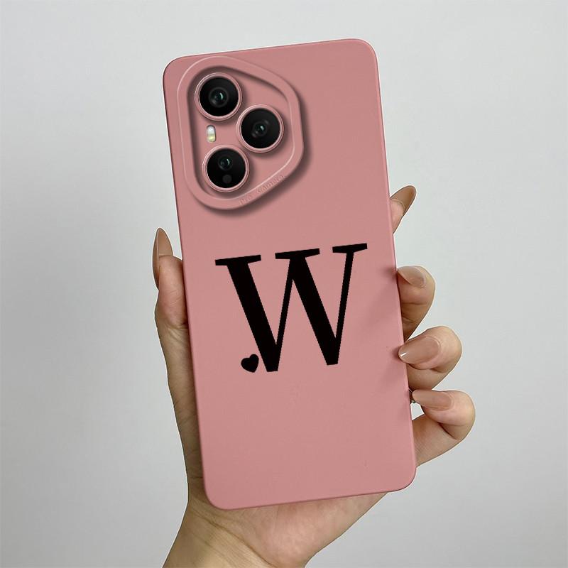 Case For Honor 400 Pro Luxury Letters Soft Phone Back Cover For Honor400 Pro 5G Full Protection Liquid Silicone Shockproof Funda