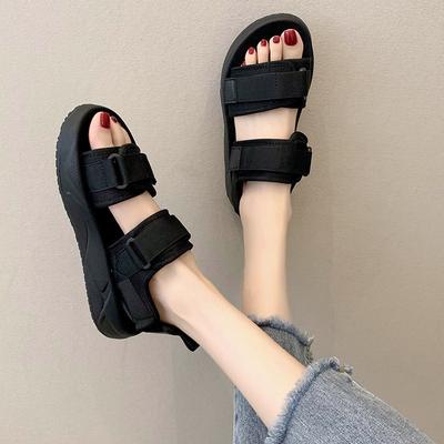 Fashion Sandals Women's Summer 2025 New Versatile Internet Famous Women's Shoes Thick Soled Sponge Cake Casual Shoes