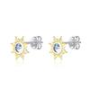 925 Sterling Silver Sun Stud Earring