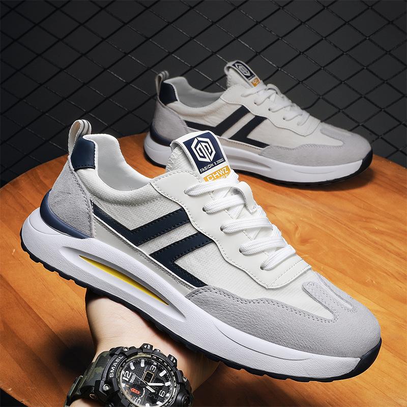 

Forrest Gump men s shoes high sense 2025 summer breathable canvas sports board shoes soft sole thin versatile casual white shoes 44