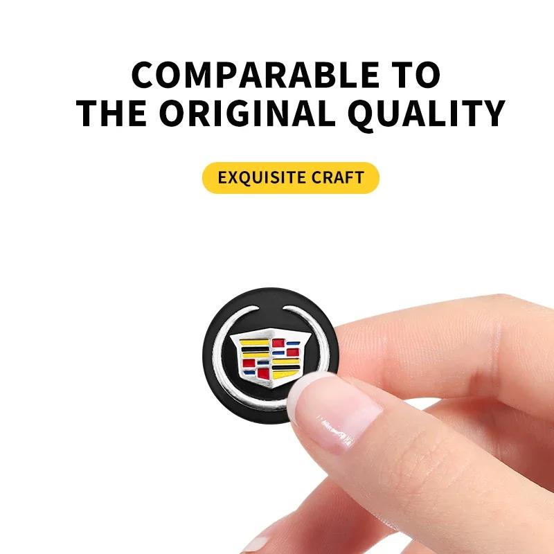 Car Key Emblem Badge Sticker Auto Control Key Logo Decal for Cadillac XT4 XT6 CTS DTS STS XTS ATS BLS SLS CT5 Escalade Deville