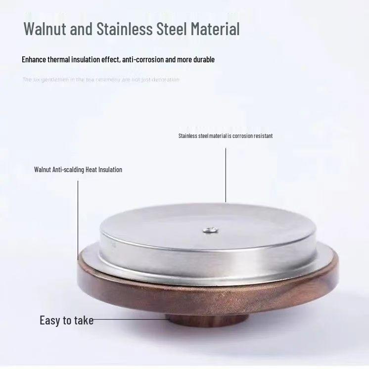 Bambus/Edelstahl Deckel für High Borosilicate Glas Wasserflasche oder Teekanne