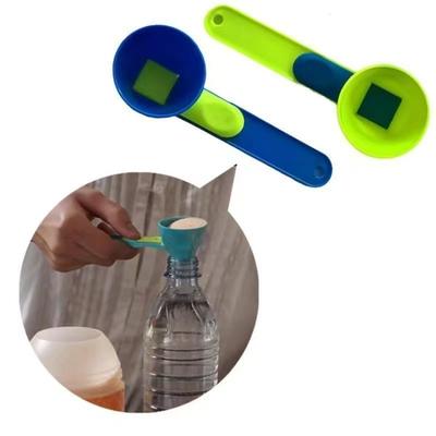 1PC Mess Free Measuring Funnel Creative Protein Powder Sliding Spoon Coffee Anti-Colander
