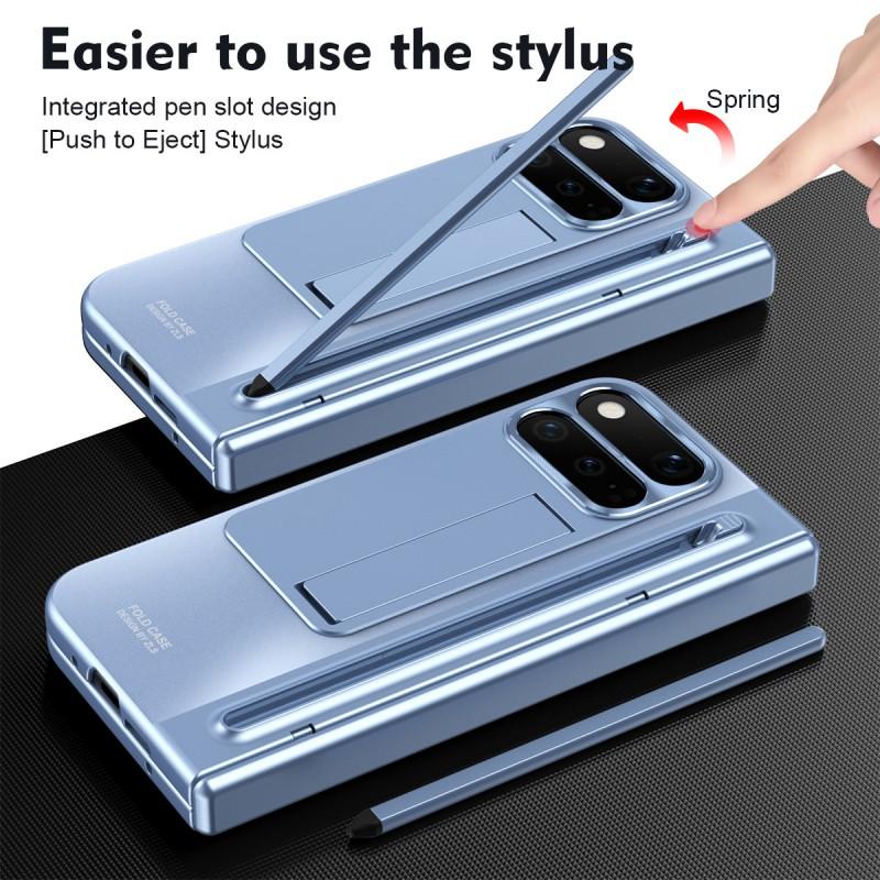 Étui de téléphone pliable Google Pixel 11 Pro 10 9 Avec charnière plaquée Protection intégrale antichoc