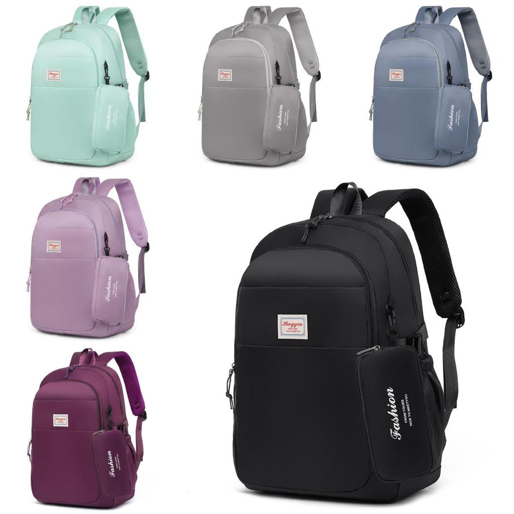 Student Backpack Large Capacity Waterproof Nylon School Bag With Reinforced Locking For Middle School Girls And Boys