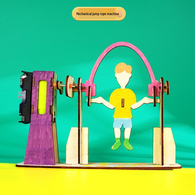 Children s DIY Mechanical Jump Rope Model: Fun STEAM Science Experiment Kit