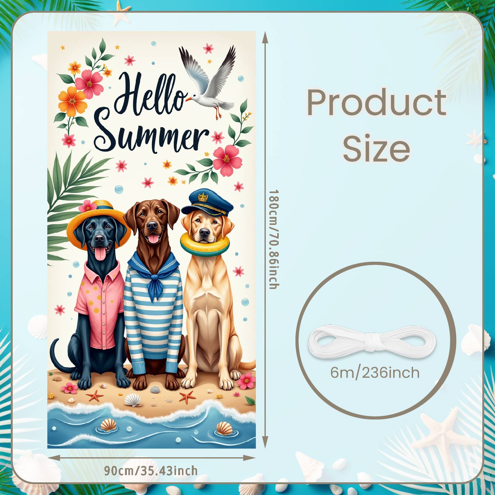 

Coastal Summer Background Colorful Florals Hello Summer Display Hello Summer Backdrop Cartoon Design For Home Decorations Photo