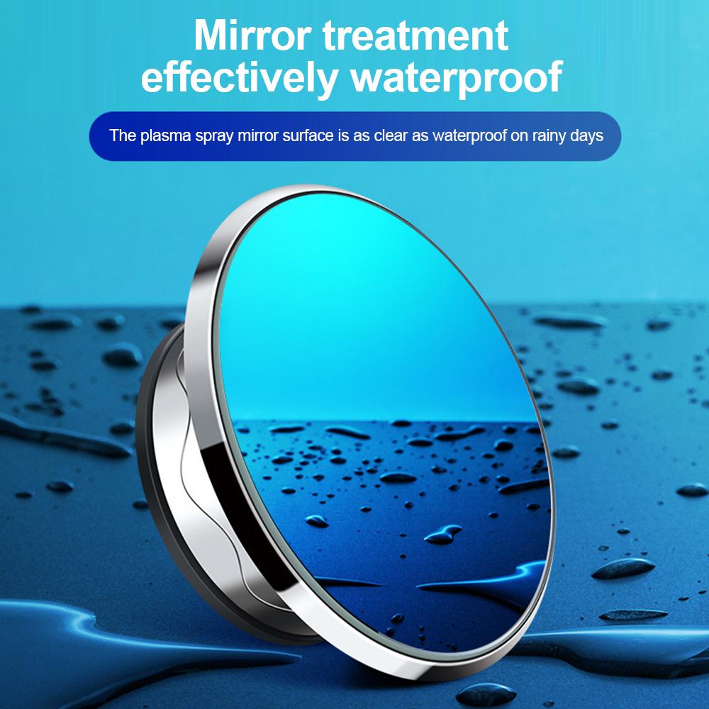 2Pcs Car Mirror Hd Convex Mirror Blind Spot Auto Rear View Mirror 360 Degree Wide Angle Vehicle Parking Assistant Mirrors