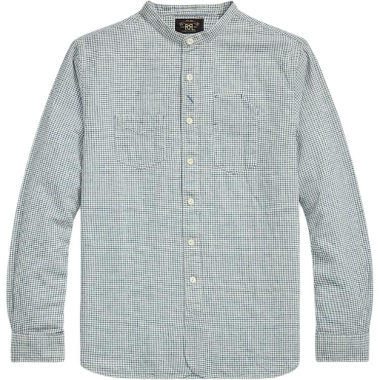 

Рубашка мужская Polo Ralph Lauren в клетку со стойкой воротником на пуговицах, с длинным рукавом, синяя MNRRWOV16820360-101 S