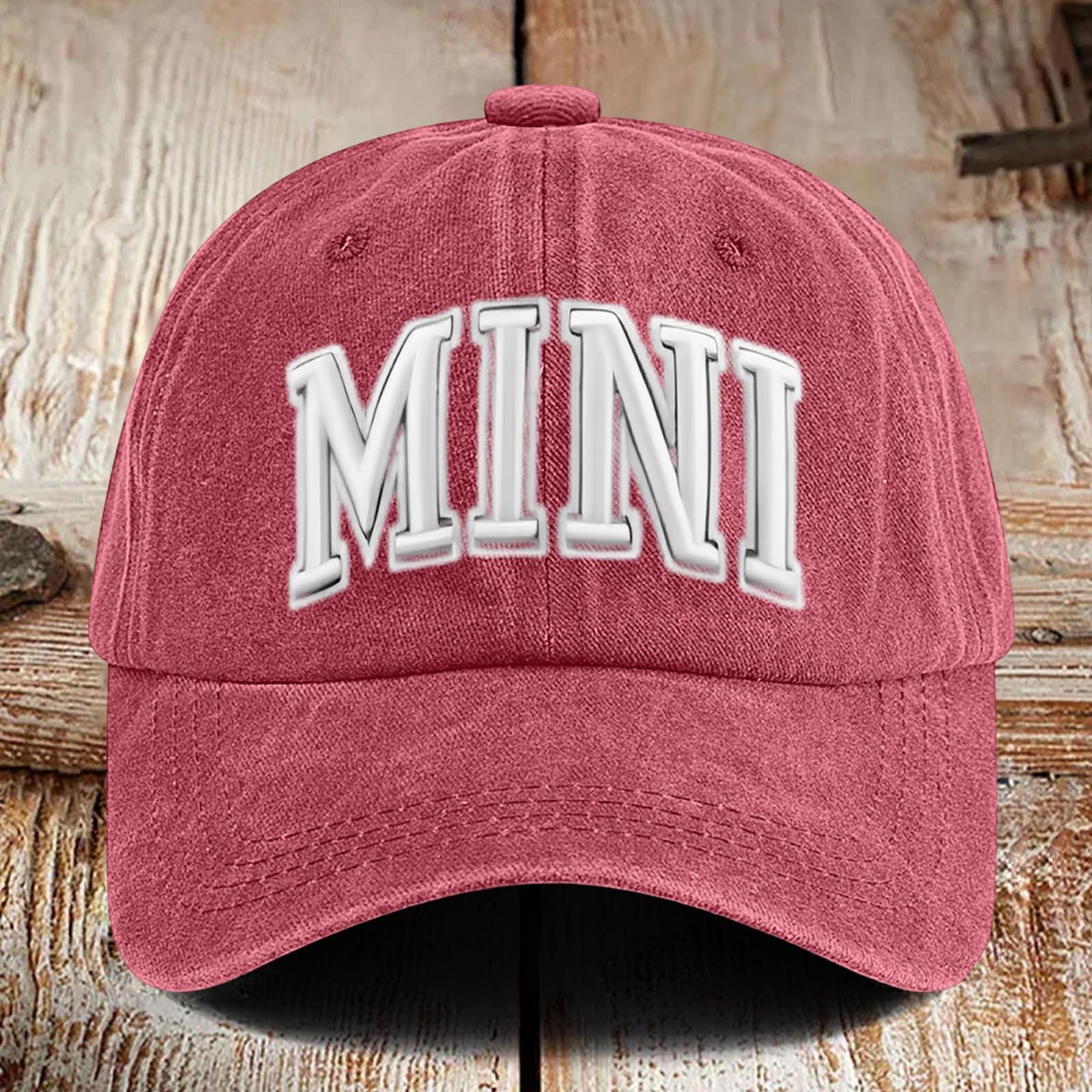 

Washed Cotton Printed Hat For Vintage Baseball Cap And Soft Top Hat One Size кавун червоний колір