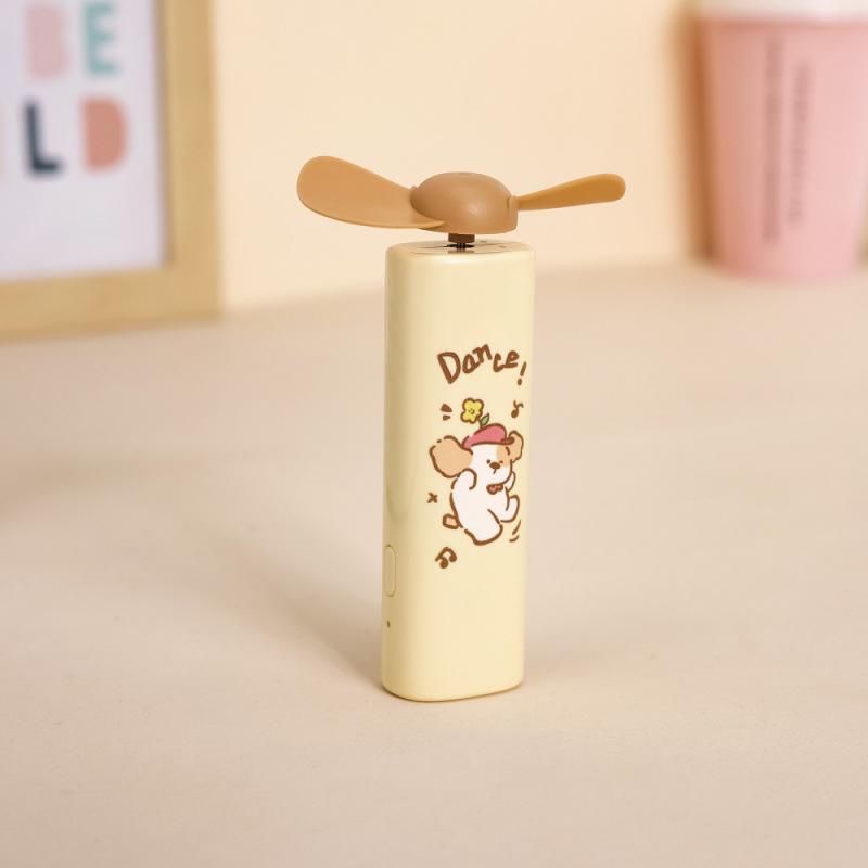 2026 Sommer USB-wiederaufladbarer Mini-Pandabär-Ventilator - Tragbar, Leise, Cartoon-Design für Kinder