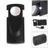 ABS Black Handheld Pull Type Jewelry Magnifier 30X Small Pocket Magnifying Glass with LED Light Source