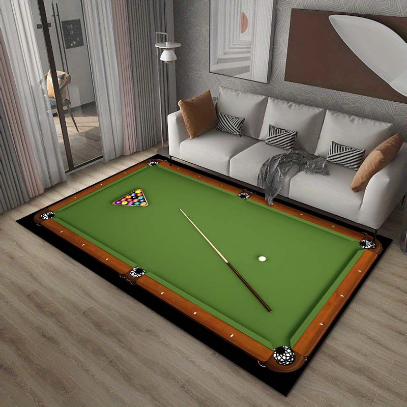 HD Billiards Rug Carpets for Bedroom Living Room Sofa Door Mat Dressing Room Rugs Large Size Machine Washable