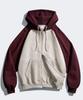 Perstep Fine Divide Zip-Up Hoodie Light Beige/Burgundy Juhd4615