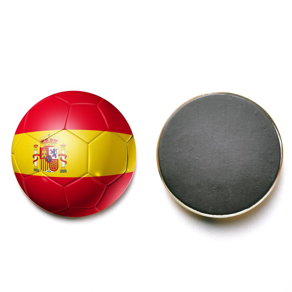 Countries Flag Russia Germany France Spain England Belgium Portugal 30mm Crystal Glass Fridge Magnets Decor