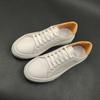 Men'S Leather White Shoes Men'S Summer Hollow White Board Shoes Men'S Trendy Shoes Versatile Boys' Shoes Casual Shoes