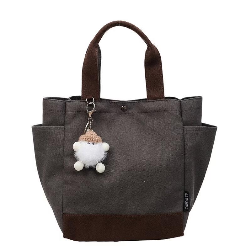 OGAR Multi-Pocket Spliced Canvas Tote Shoulder Bag Tote