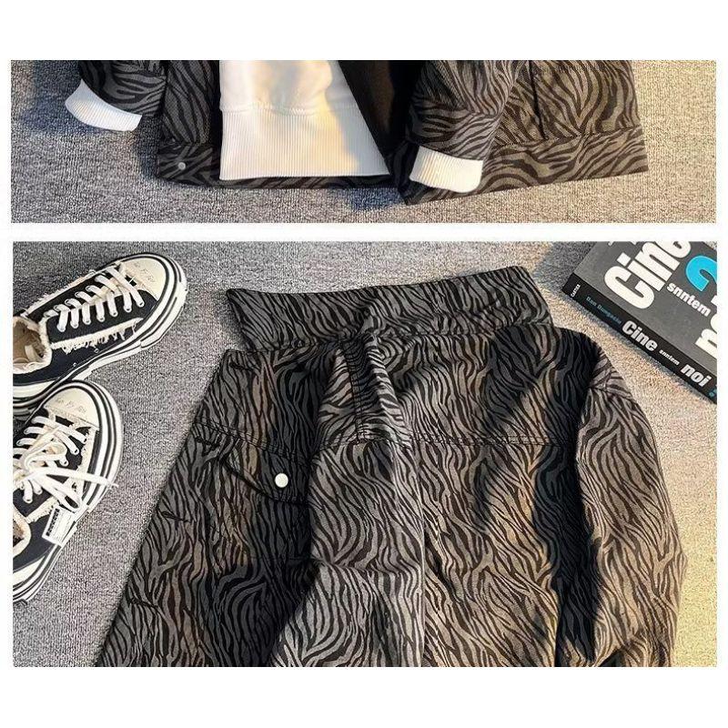 Spring And Jacket Mens Denim Autumn Ins Tide Brand Loose Ruffian Handsome Striped Top Korean Style Trendy Allmatch Casual Jacket