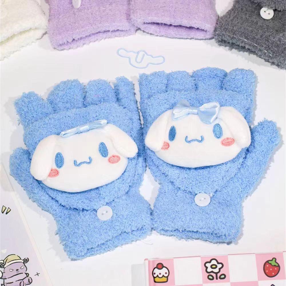 Child gloves For Newborn Baby Glove Winter Cartoon Flip Over Child Glove Cute Girl Gloves Warm Boy Five Finger Homework Glove