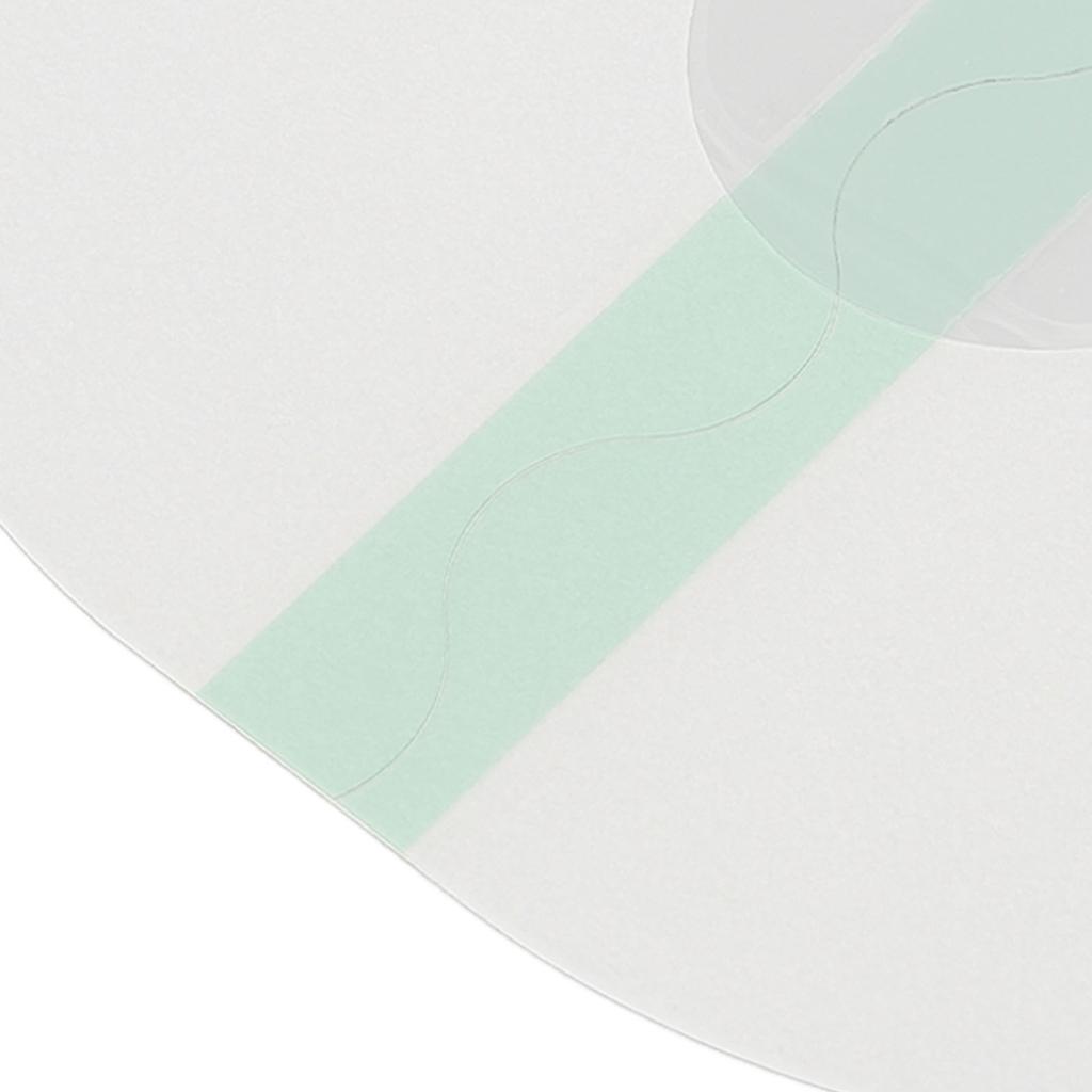 20pcs Water Proof Sensor Covers Transparent Non Slip Portable Sensor Adhesive Patches for Water Sports Green Stripe Oval