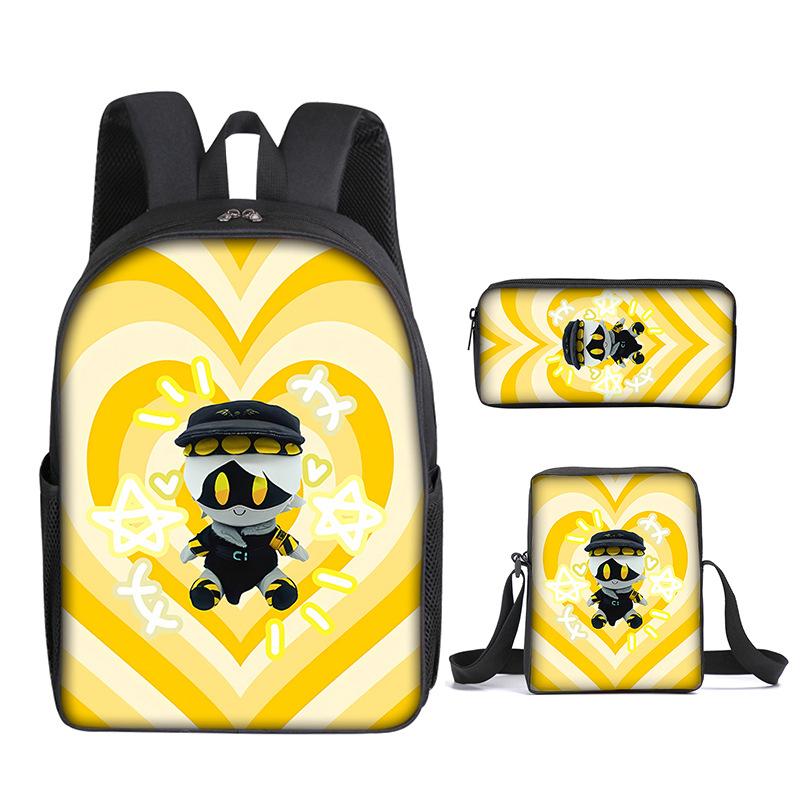 Droni Killer Novità Classici Stampa 3D Set da 3 pezzi Zaino Scolastico per Studenti Zaino per Laptop Zaino a Spalla Inclinata Astuccio