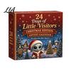Holiday Countdown Calendar with Ornaments 2026 Spirit Advent Calendar, 24-Day Mini Figure Set, Elf Alien Christmas Decoration Fairy Ornament