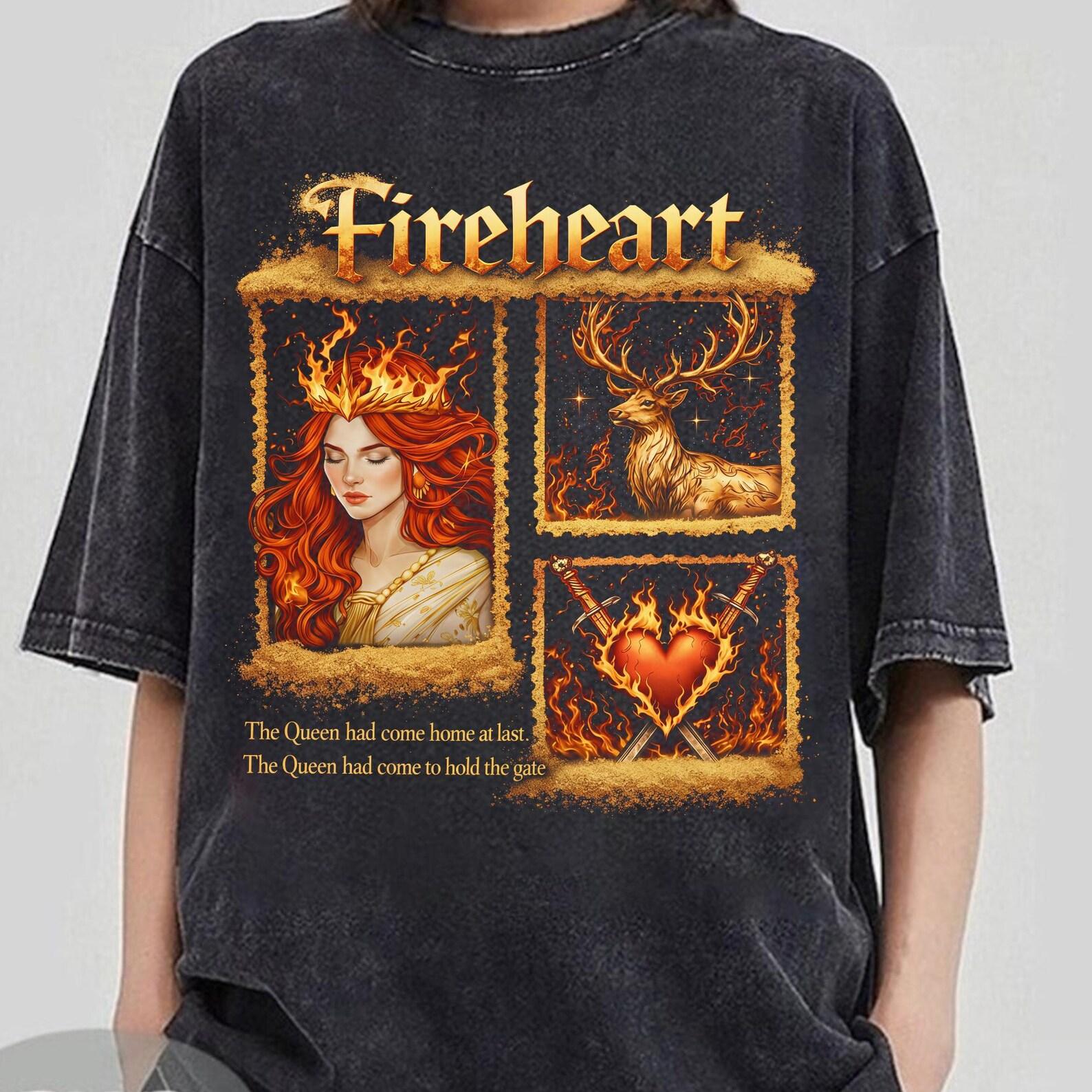 Throne Of Glass Fireheart Shirt, Aelin Galathynius Fireheart Shirt, Fireheart Terrasen Tee, Aelin Galathynius Shirt, Fantastic Reader M